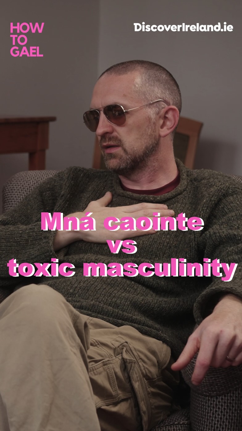 Instagram post by @howtogael for Discover Ireland. Caption reads: [...] ort ag eachtraíocht and visit....