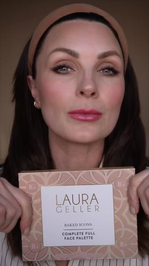 Instagram post by @nicolachapman for Laura Geller Beauty. Caption reads: Ad. Brand focused look with @lauragellerbeauty .....