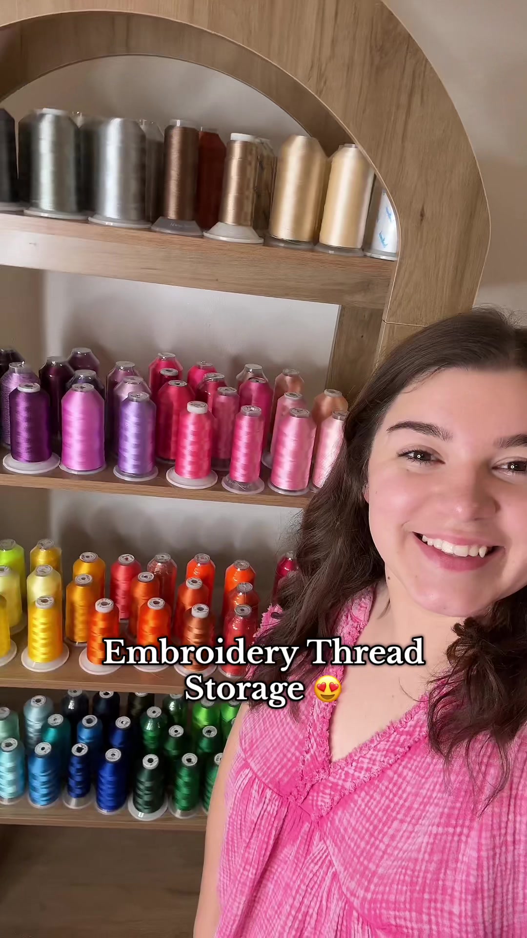 TikTok post by @kathleen.embroidery for Tribesigns. Caption reads: [...] #TikTokCreatorSearchInsightsIncentive....