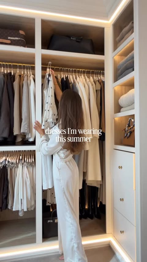 Instagram post by @kateehutchins for MINT VELVET. Caption reads: [...] for my spring / summer wardrobe 🤍....