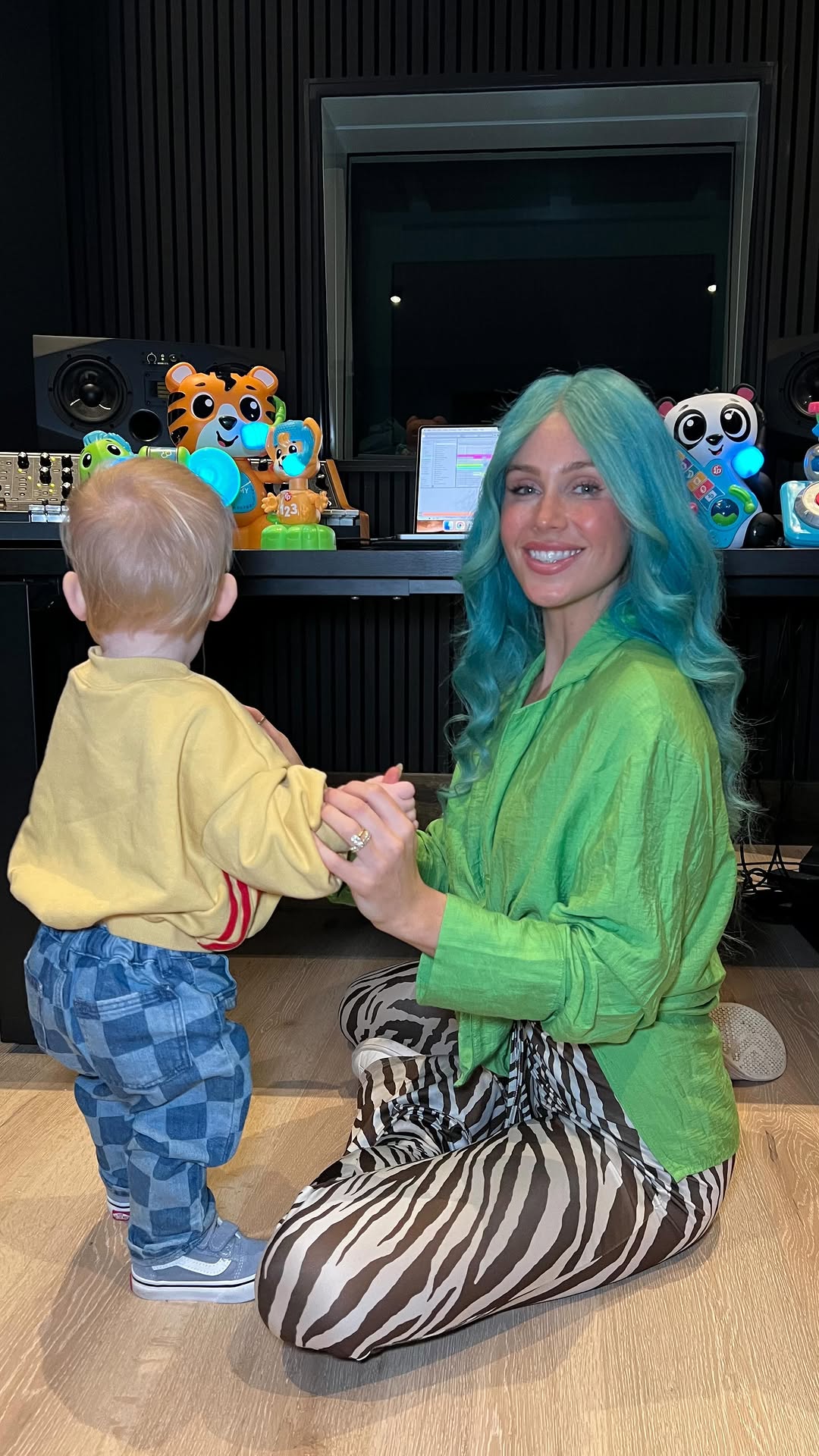 Instagram post by @djtigerlily for Fisher-Price. Caption reads: When you’re a DJ, anything is song potential 🔥🎵....