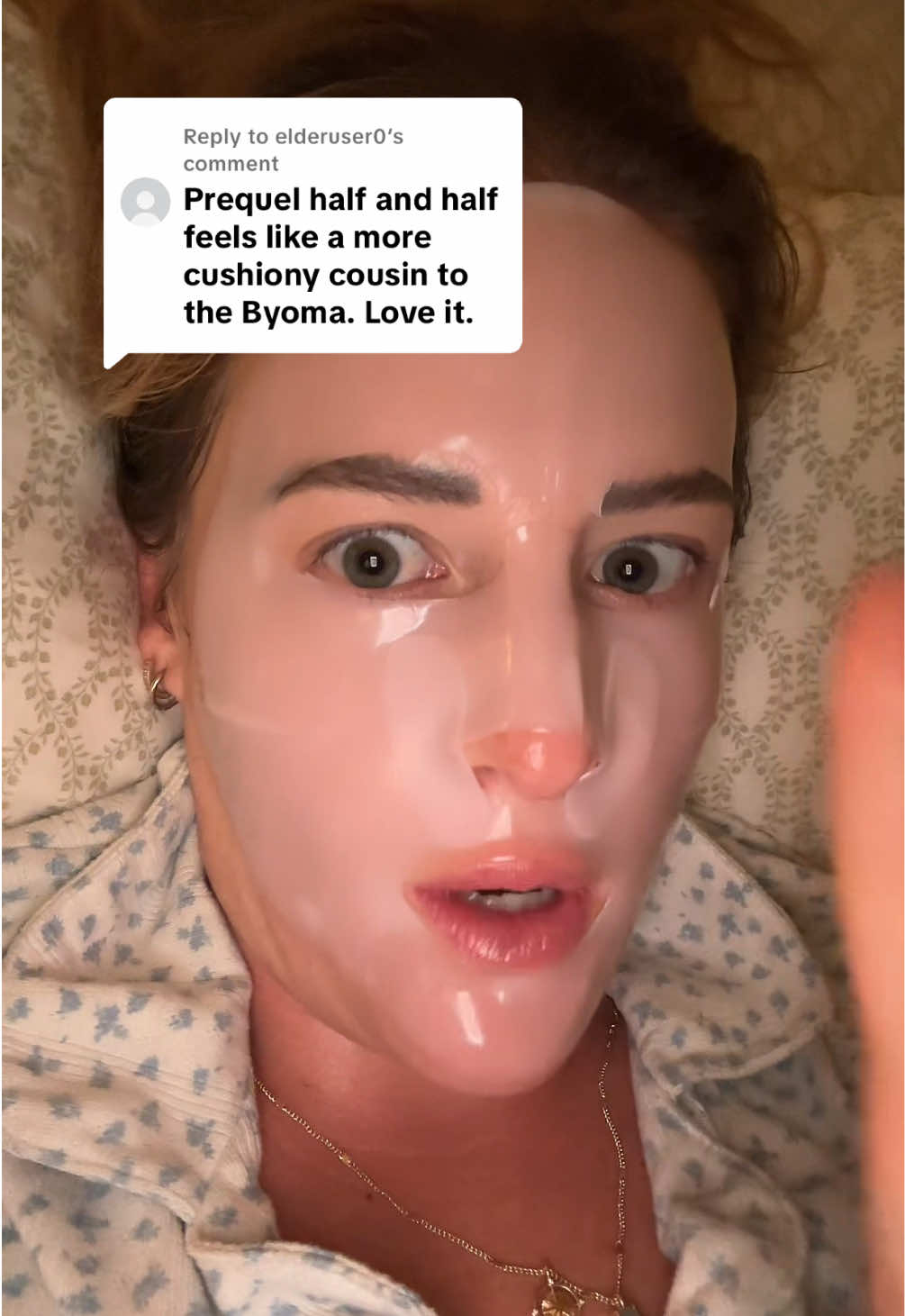 TikTok post by @maddycarol11 for Prequel Skin. Caption reads: Replying to @elderuser0 I can’t link the cleansers....