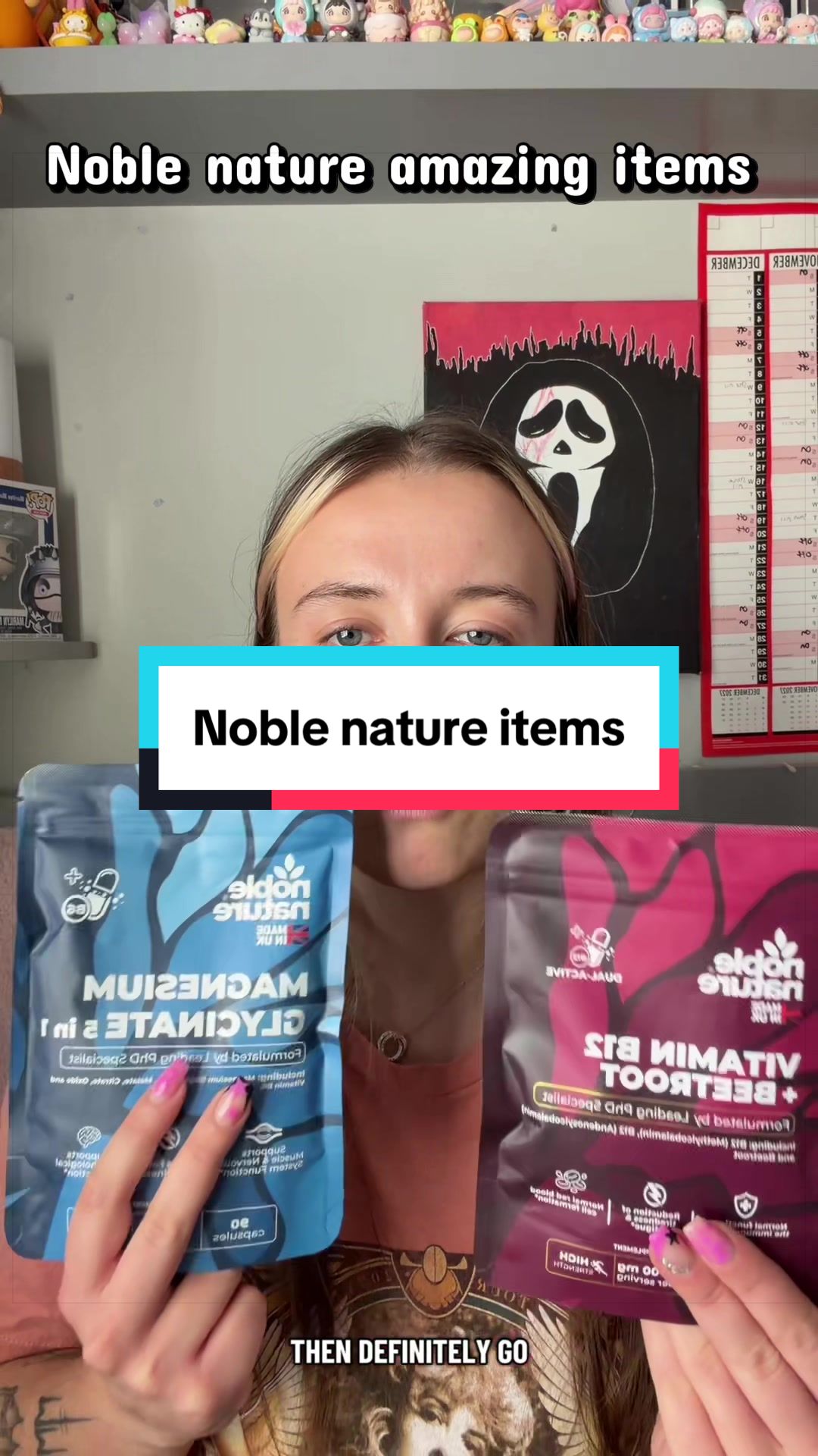 TikTok post by @lifewithyazx for Noble Nature. Caption reads: [...] #beetroot #supplementsthatwork @NobleNature.