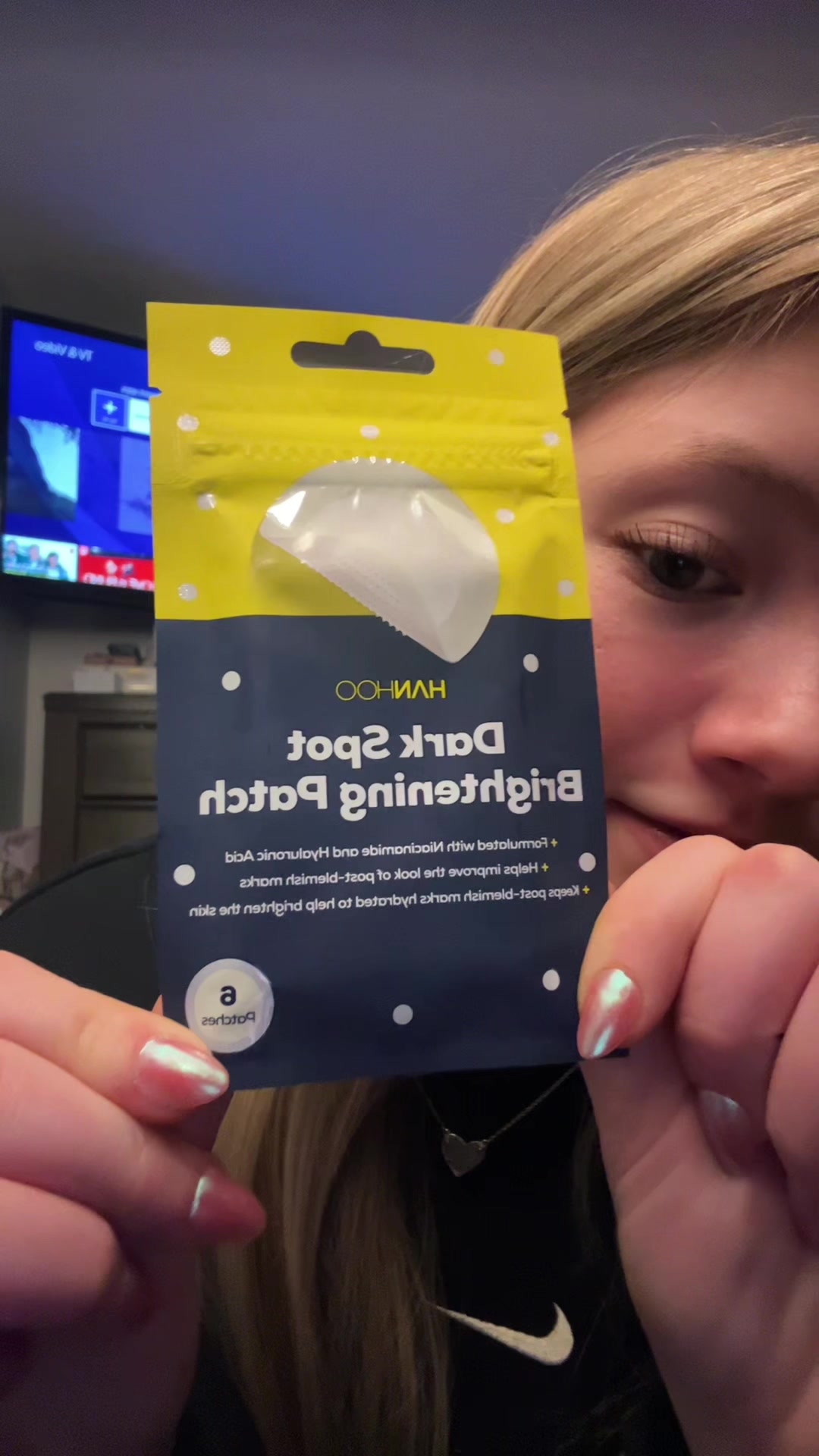 TikTok post by @zoe223254_ for Hanhooskin. Caption reads: Love these!! They definitely work!!💗@Hanhooskin....
