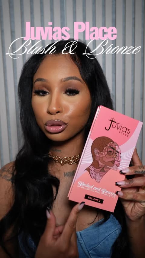 Instagram post by @paigemonet_ for Juvia's Place. Caption reads: • my babes know I don’t play about @juviasplace,....
