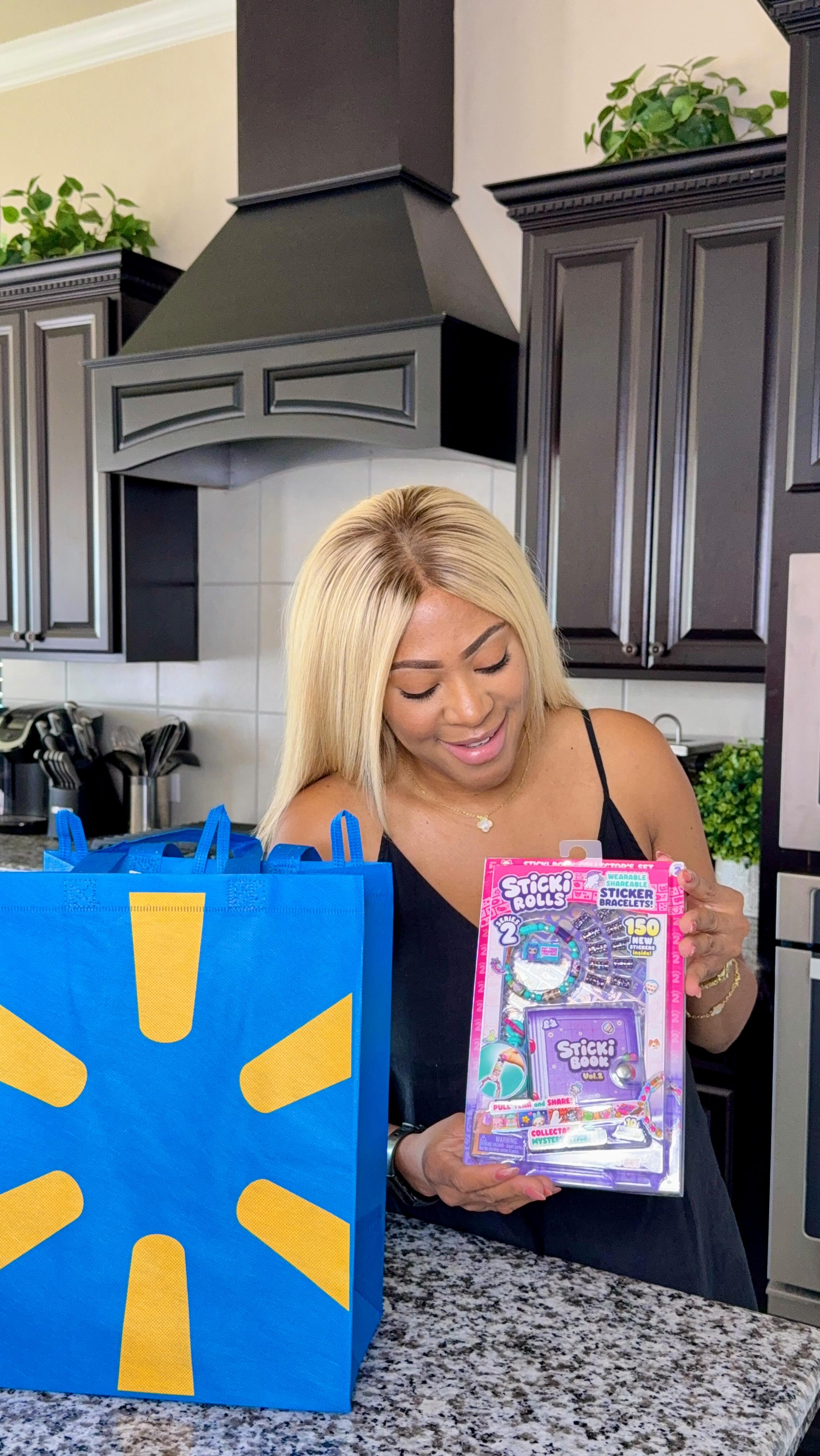 Instagram post by @iambrilliantglam for Jazwares. Caption reads: Life’s more fun with @stikirolls @jazwares from....