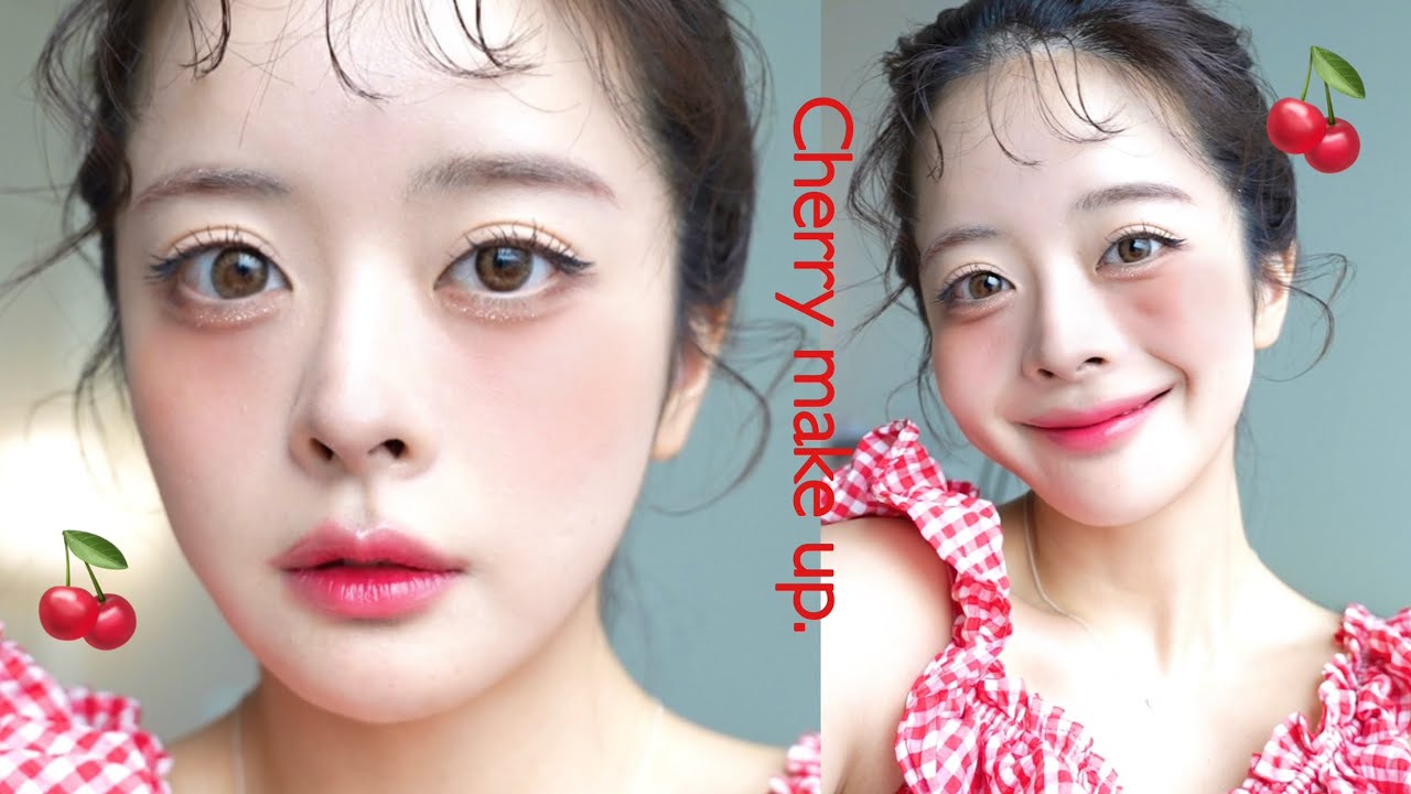 YouTube post by @momochi661 for PAUL & JOE BEAUTE. Caption reads: Summer Cherry Make Up..