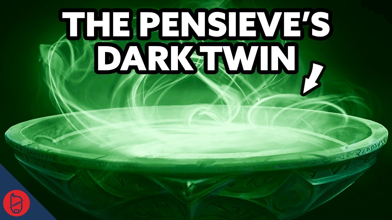 YouTube post by @SuperCarlinBrothers for BetterHelp. Caption reads: The Pensieve’s Dark Twin REVEALED | Harry Potter....