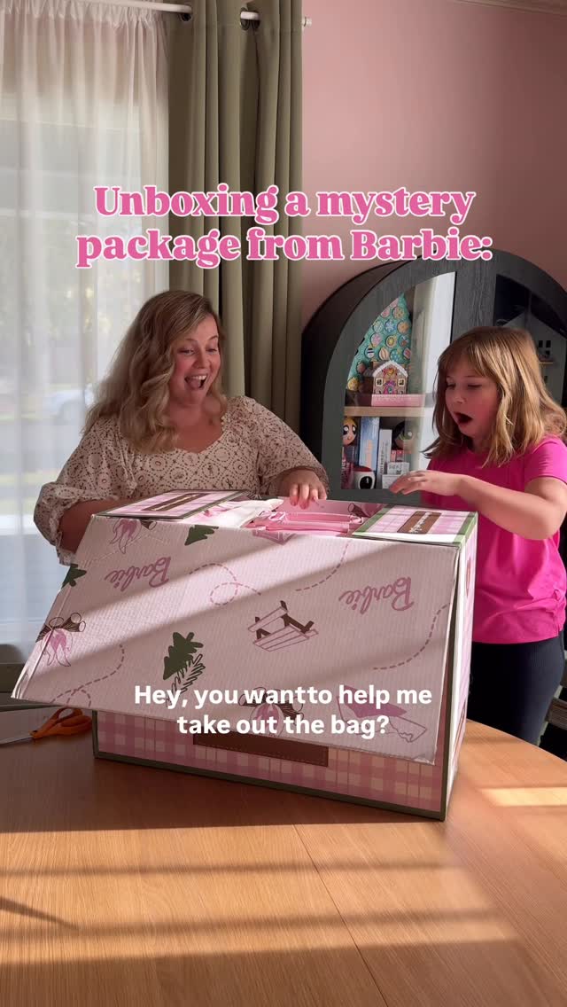 Instagram post by @whimsical_emily for Barbie. Caption reads: Thank you so much @barbie for the kind gift 💗 The....