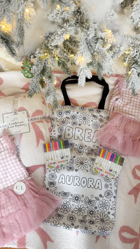 Instagram post by @jessica.mcdanie.l for Caden Lane. Caption reads: @cadenlane Christmas ideas for my girls! [...].