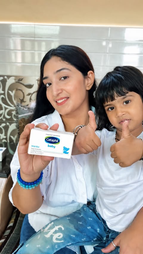Instagram post by @nimiksha2020 for Cetaphil. Caption reads: [...] act of love and care. 💙 That’s why Cetaphil....