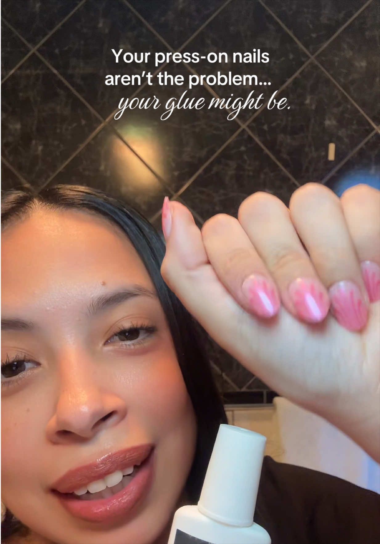 TikTok post by @sheaddsvalue for Exsivia. Caption reads: [...] beauty drawer for your next manicure!....