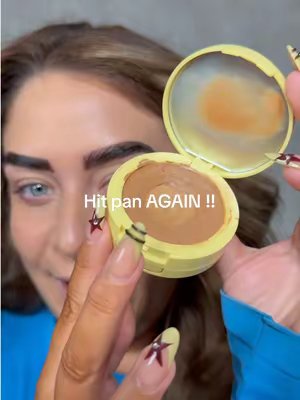 TikTok post by @beckymorganmakeup for Jordana Ticia Cosmetics. Caption reads: I have hit pan AGAINN !!! Anyone else just loving....