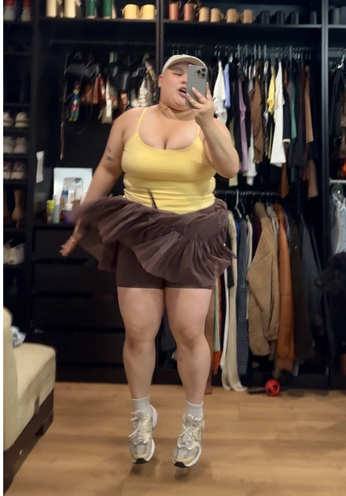 TikTok post by @baldiechi for COOLA. Caption reads: [...] Janeiro @Saltair Body @Megababe @EADEM....