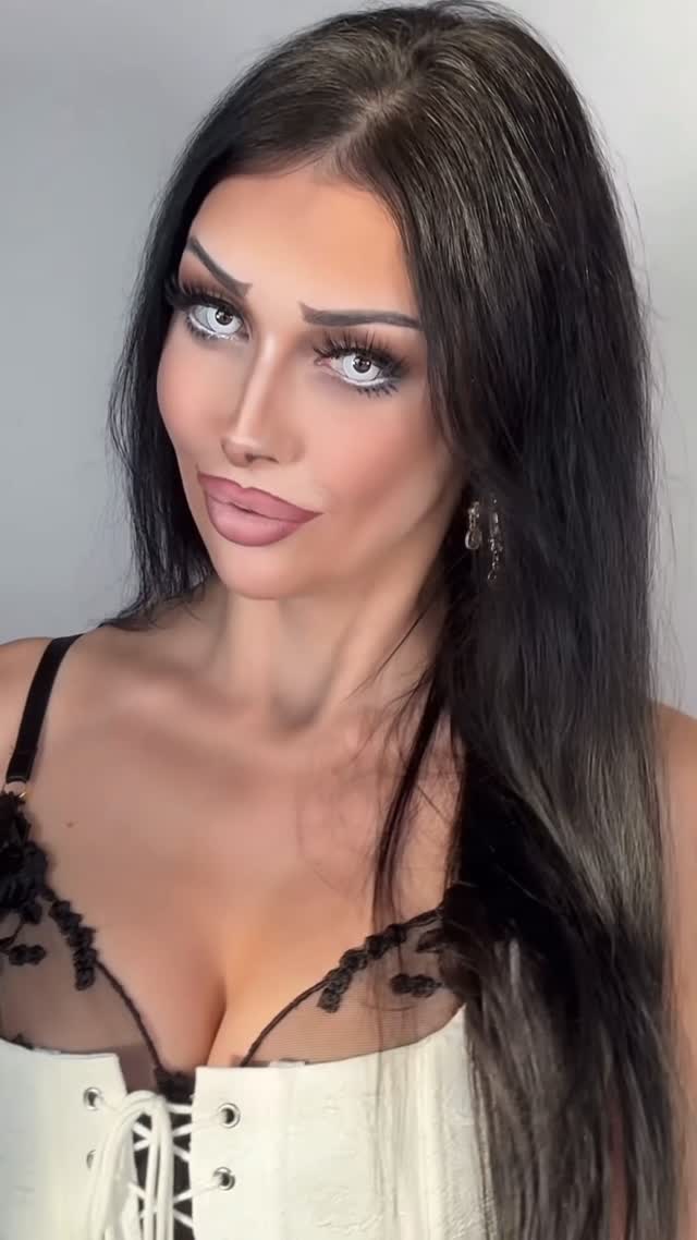 Instagram post by @makeupbyjessica_xo for MADE BY MITCHELL. Caption reads: Turning myself into a Tim Burton character !....