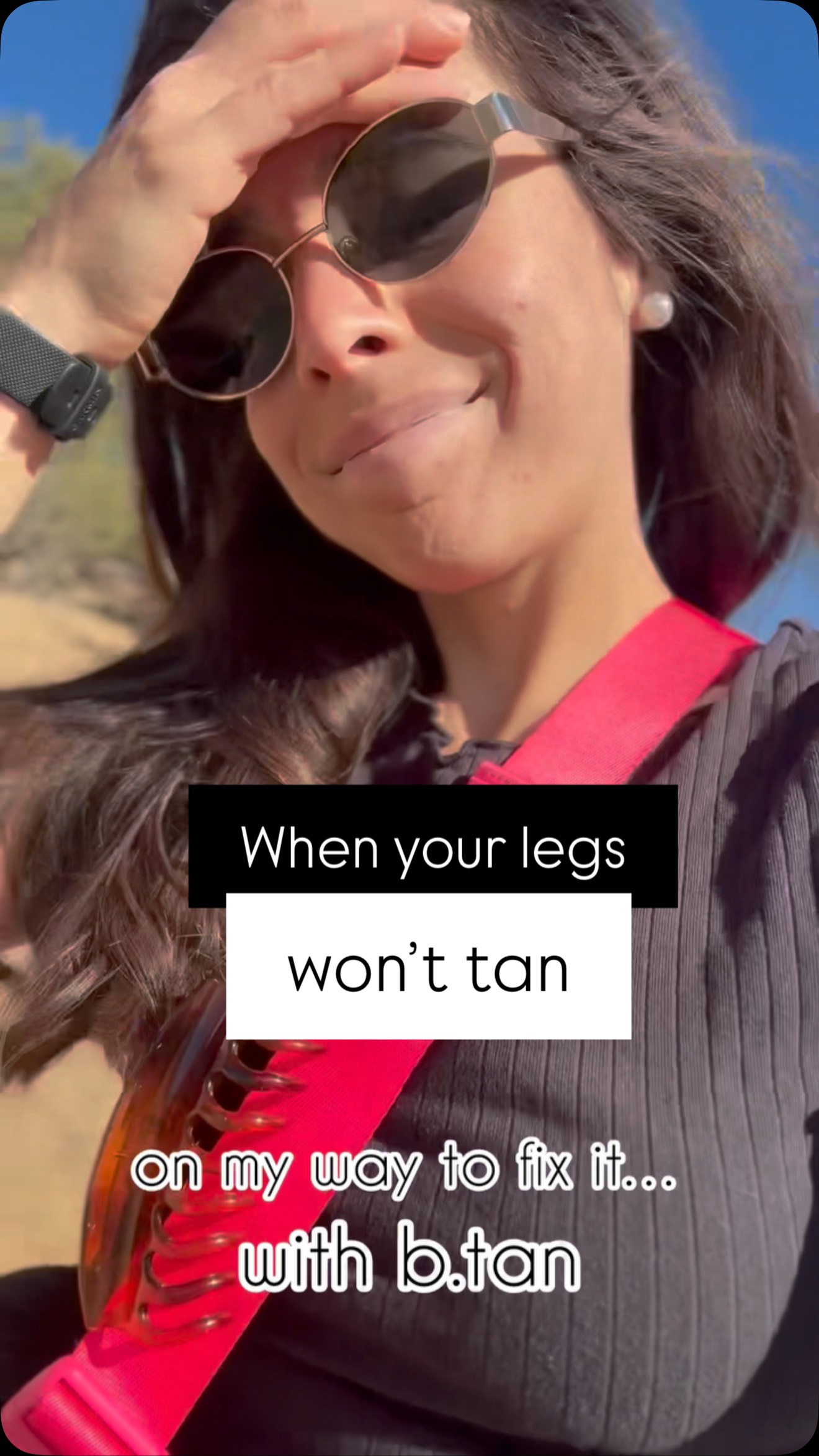 Instagram post by @argentwinos for b.tan. Caption reads: Not all glam moments go as planned 😂 Tried to....