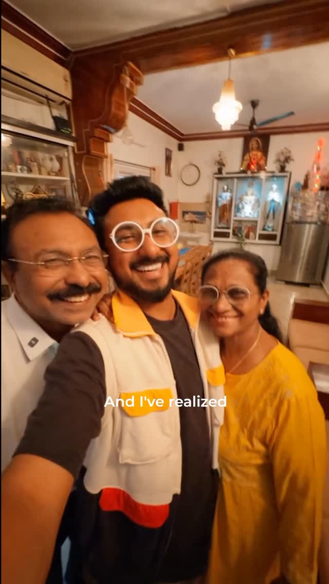 Instagram post by @antophilip for Croma. Caption reads: Did something very special for my parents on their....