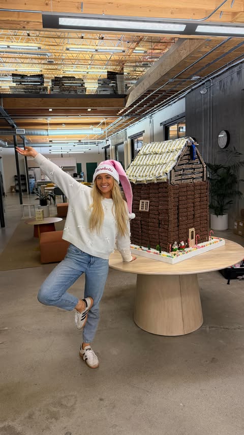 Instagram post by @serenaneel for Barebells. Caption reads: Made a protein palace out of my favorite protein....