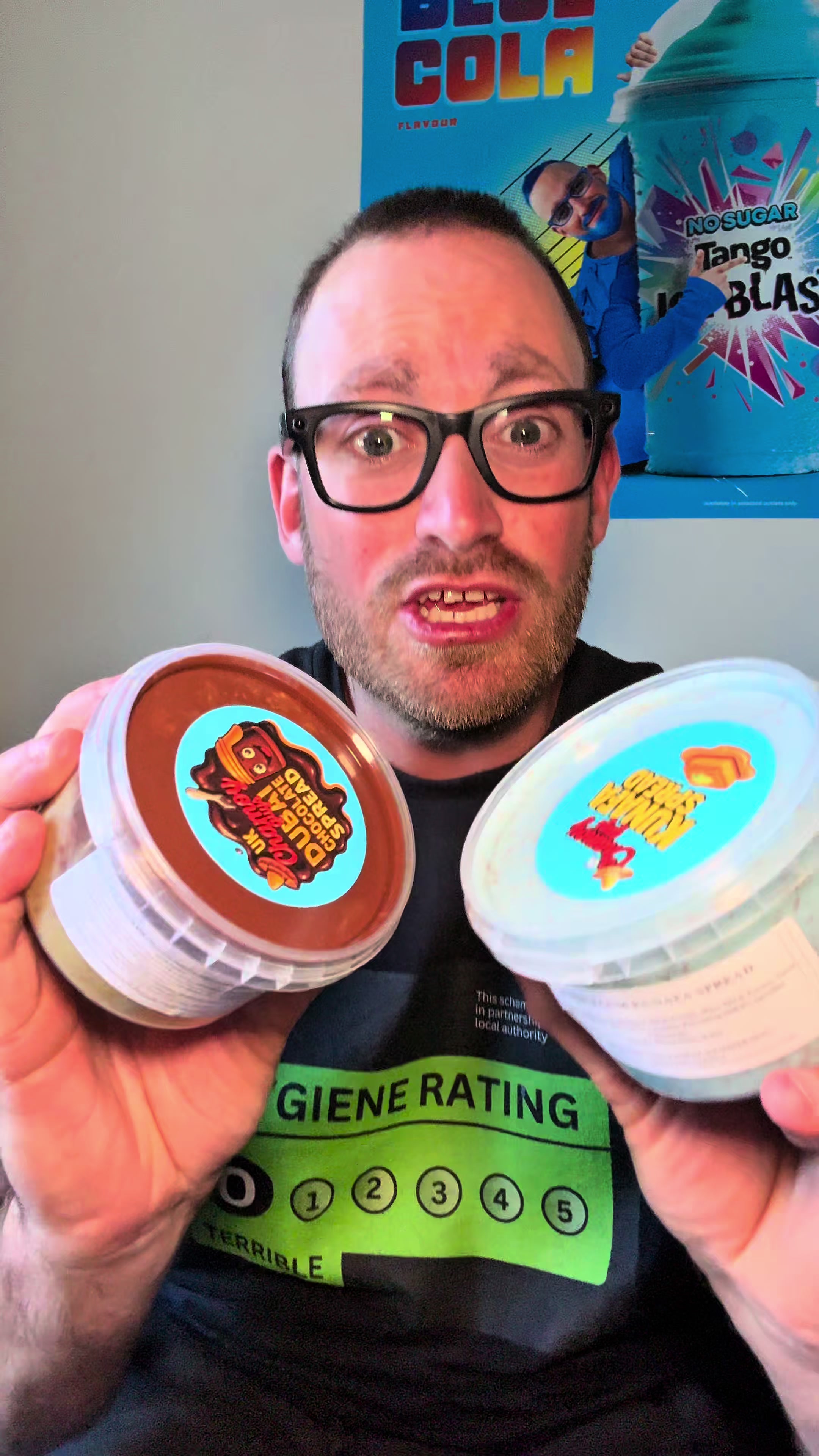 TikTok post by @ryanwindridgemeals for ChamoyGuysUK. Caption reads: @ChamoyGuysUK kunafa spread is delicious buy yours....