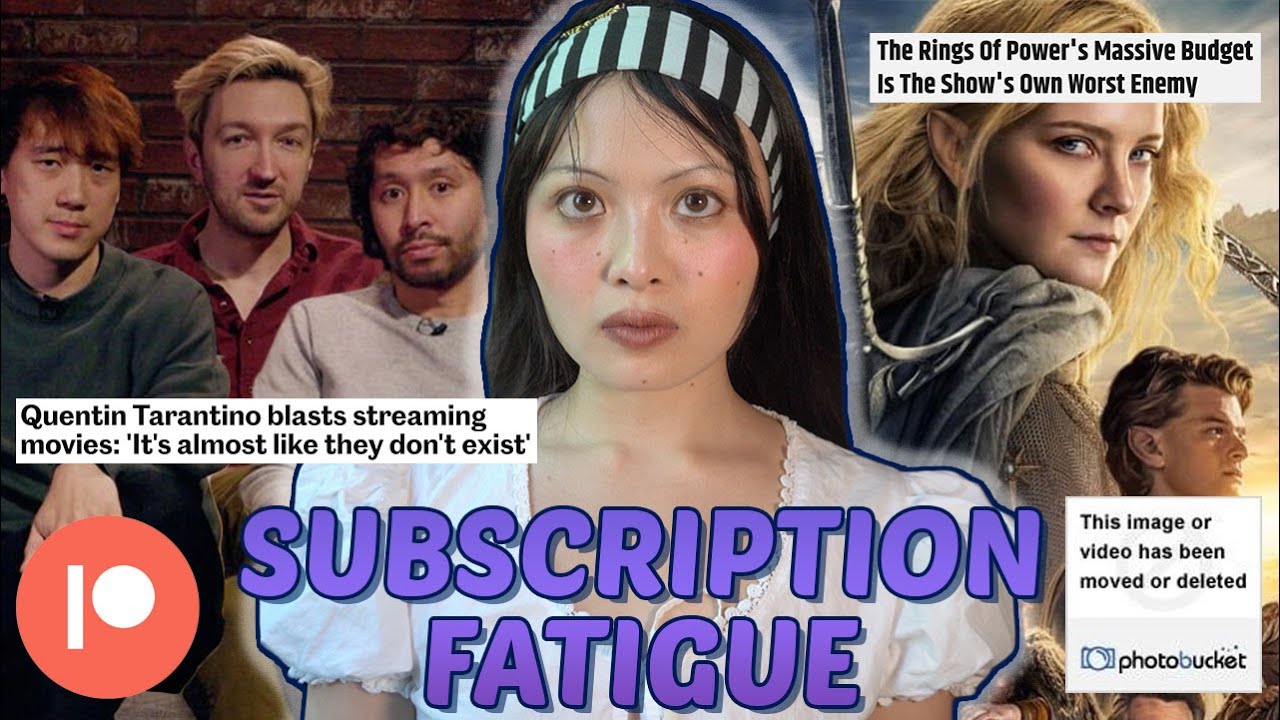 YouTube post by @gremlita for thredUP. Caption reads: the downfall of streaming.
