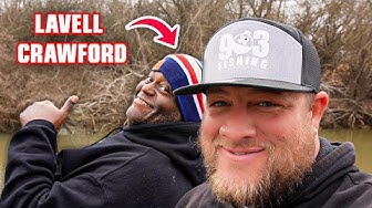 YouTube post by @903fishing for Piscifun. Caption reads: CRAPPIE FISHING WITH LAVELL CRAWFORD‼️ A CREEK....
