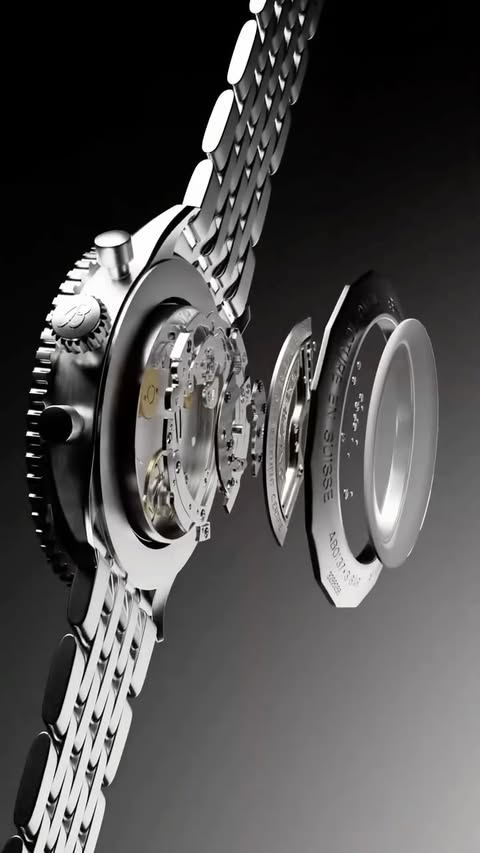 Instagram post by @lsampa for BREITLING. Caption reads: Time takes shape. A new vision is about to....