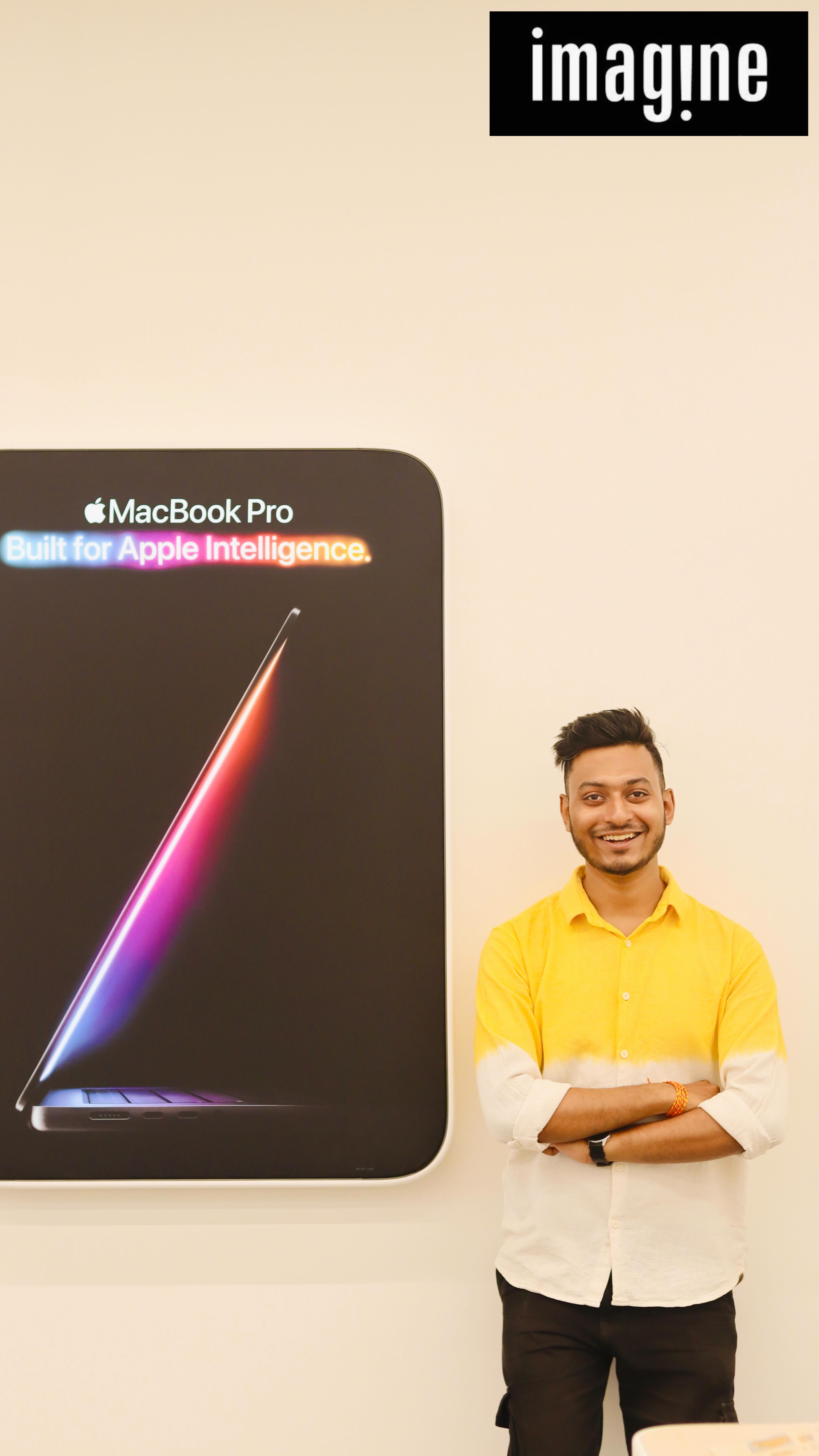 Instagram post by @suvradipghosh01 for Imagine Apple Premium Partner. Caption reads: Hello Kolkata !

It’s Time to Imagine....