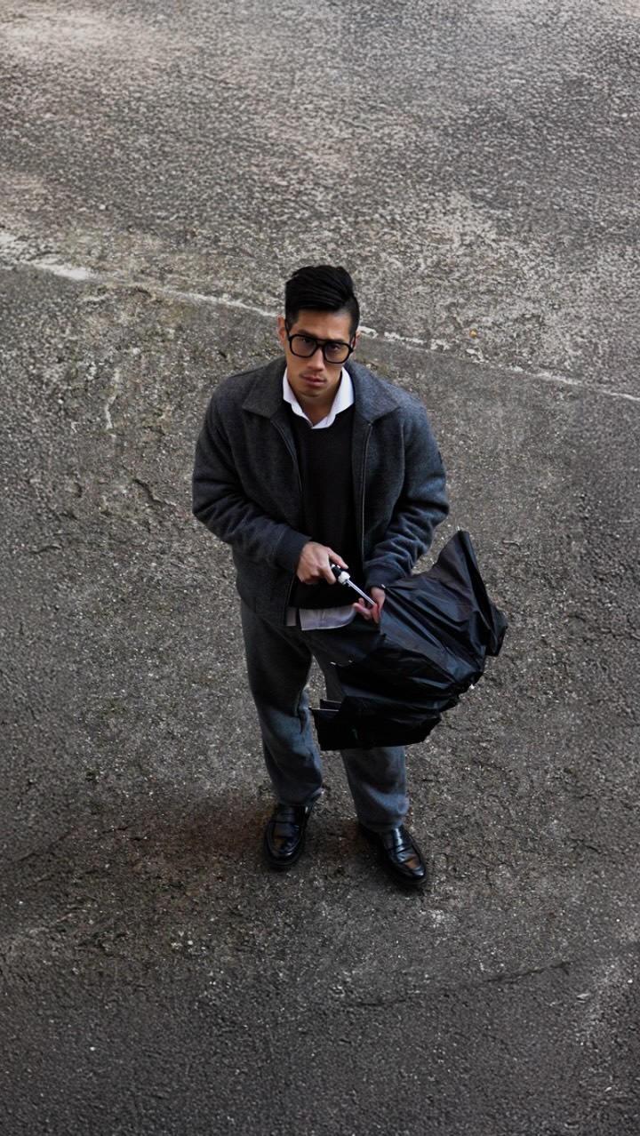 Instagram post by @andycu__ for Olymp. Caption reads: [...] my outfits from summer to autumn 🍂....