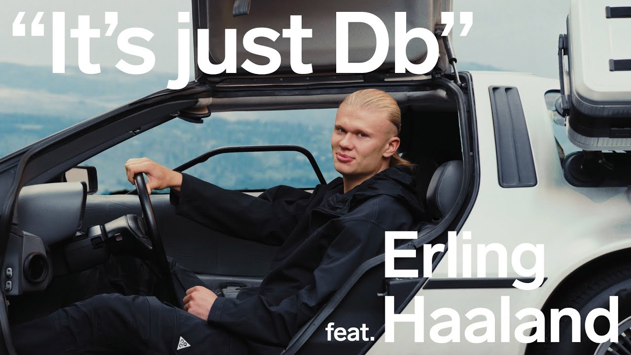 YouTube post by @Dbjourney for Dbjourney. Caption reads: “It’s just Db” feat. Erling Haaland.