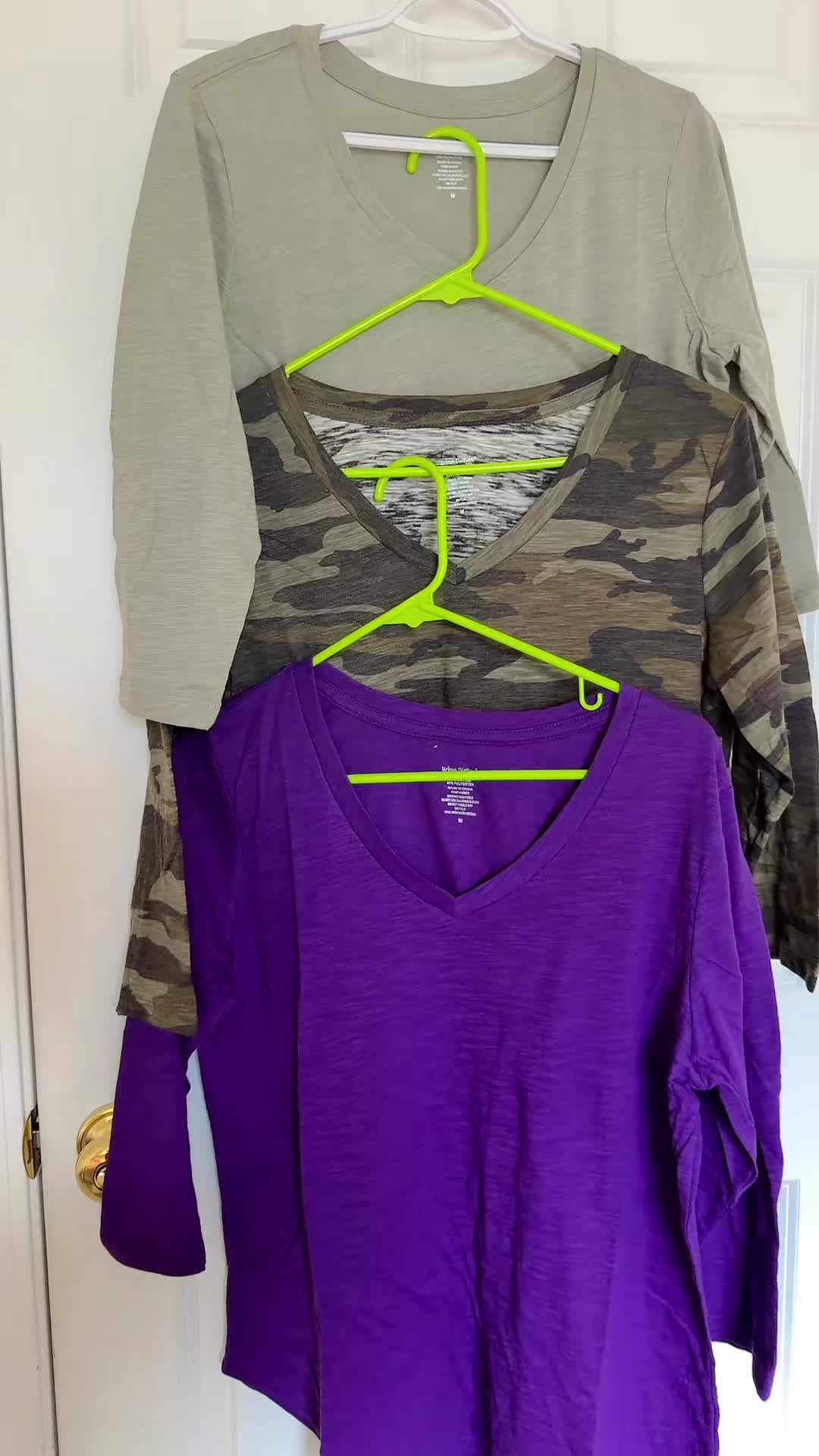 TikTok post by @radha01021 for Urban Diction. Caption reads: Urban Diction Women's 4-Pack of 3/4 Sleeves with....