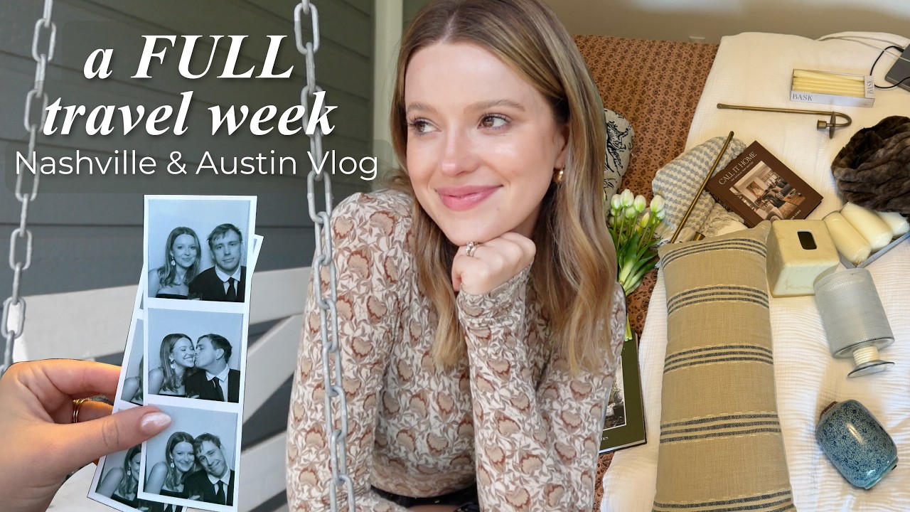 YouTube post by @MichelJanse for Vellabox. Caption reads: WEEK VLOG: come to Austin and Nashville with me....