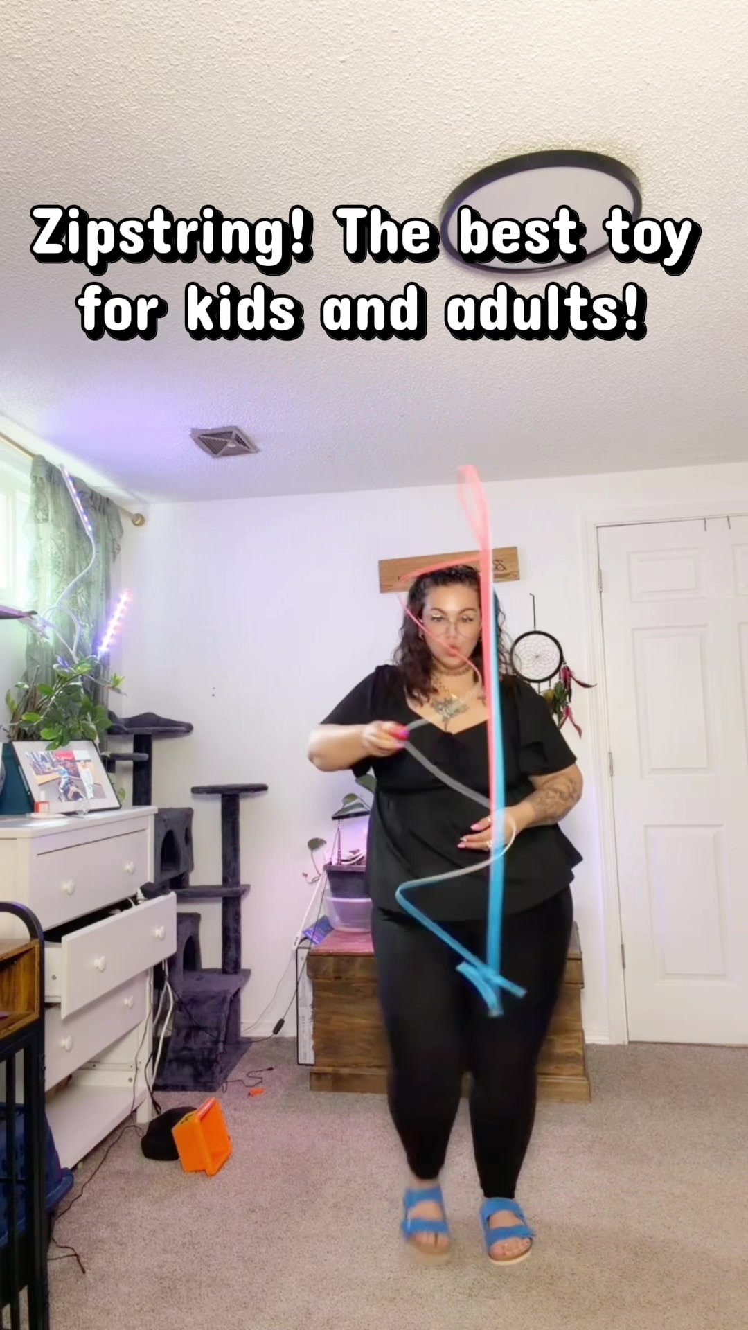 TikTok post by @bootscootinboogy for ZipString. Caption reads: @ZipString #zipstring.