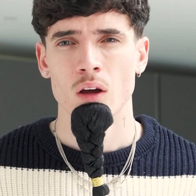 Instagram post by @camholmess for Estrid. Caption reads: [...] get get the smoothest shave with @heyestrid....