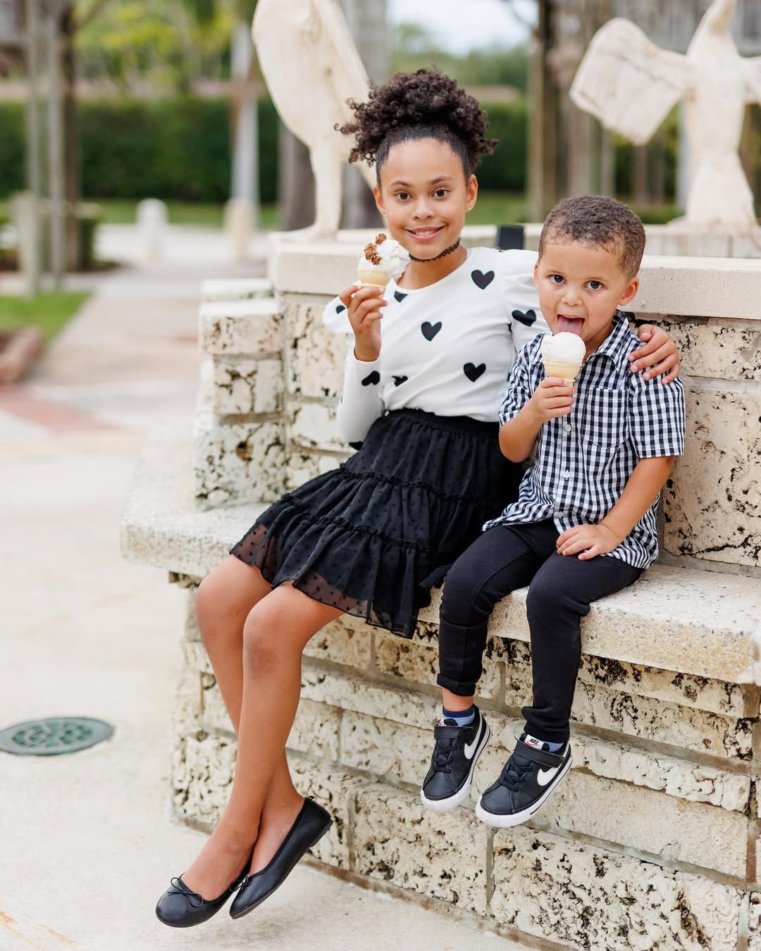 Instagram post by @emmakaterobertson for The Union Difference. Caption reads: 🍦 

Olivia and Henry are truly everything to me.....
