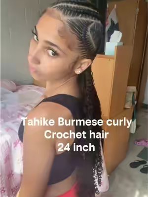 TikTok post by @justdes.y for Tahikie Hair Shop. Caption reads: Instead of doing the usual miracle knots, I wanted....