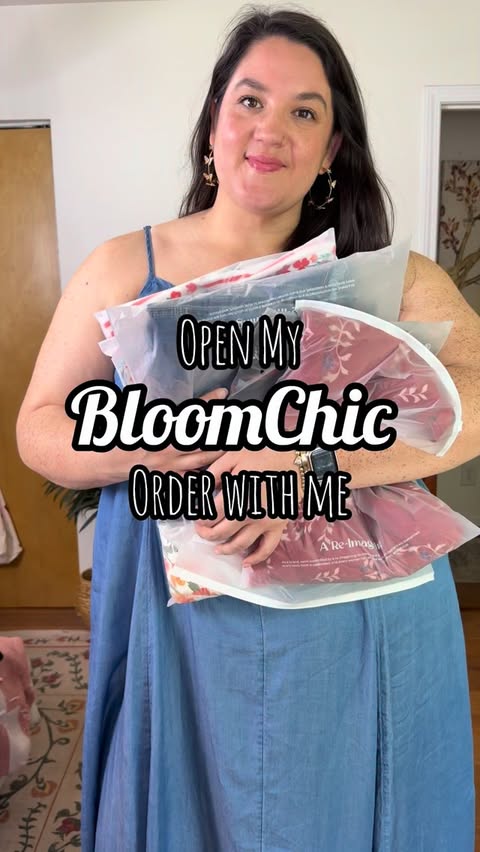 Instagram post by @laura.m.clifford for BloomChic. Caption reads: #AD| These new arrivals from @bloomchic are....