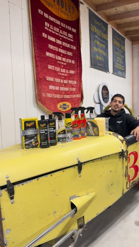 Instagram post by @munozandsons for Meguiar’s. Caption reads: We are pumped to receive this package from our new....