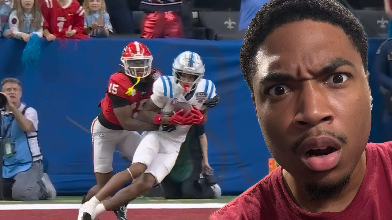 YouTube post by @JankyRondo for Underdog Fantasy. Caption reads: #6 Ole Miss vs #3 Georgia (MUST WATCH, AMAZING....