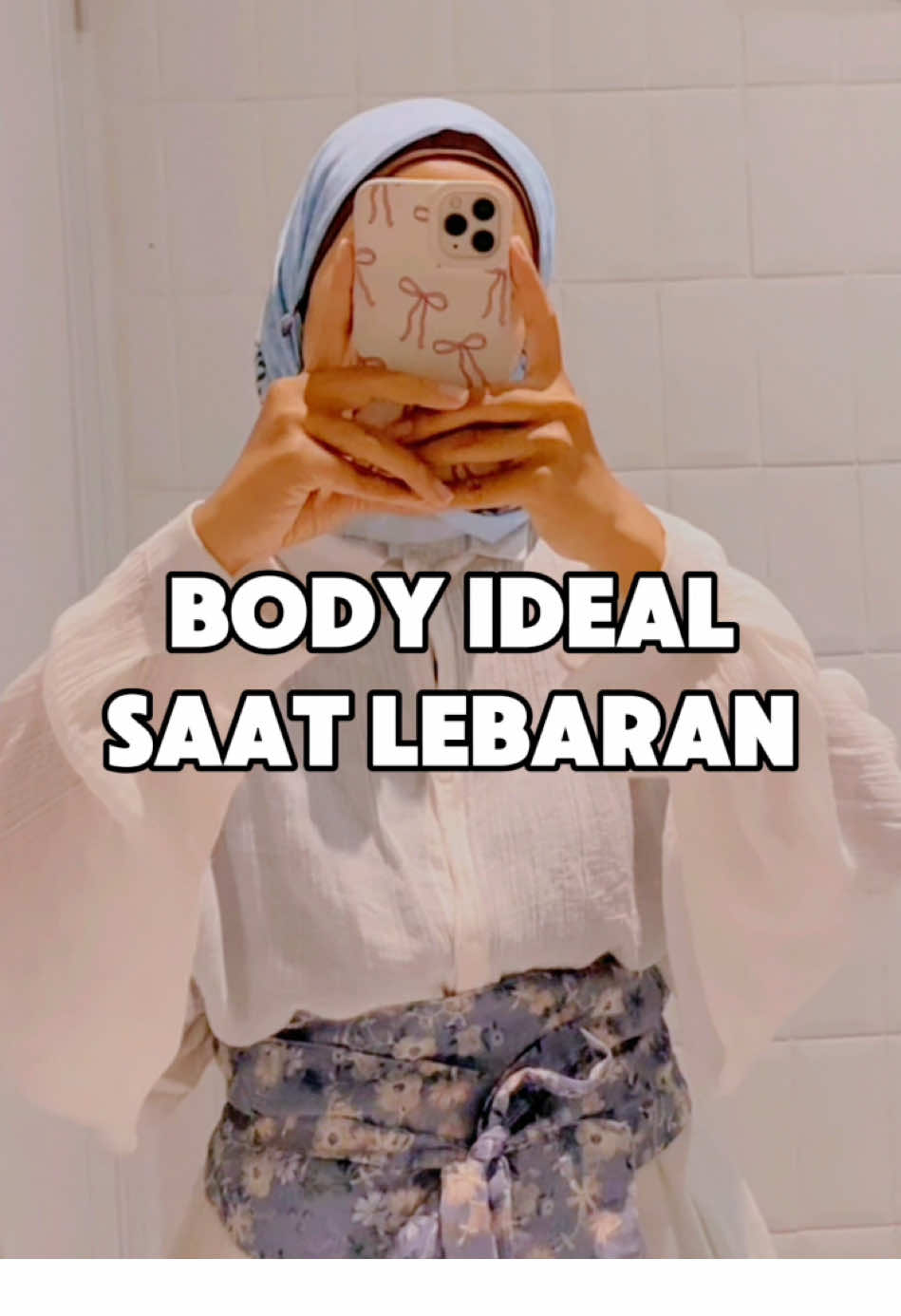 TikTok post by @iipehepii for Wookey Weight. Caption reads: #tipsandtricks menuju lebaran @Wookey W....
