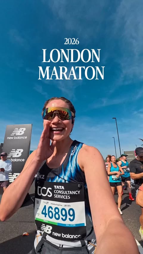 Instagram post by @running.yana for Shokz. Caption reads: [...] ever. [AD] Loved running London with my....