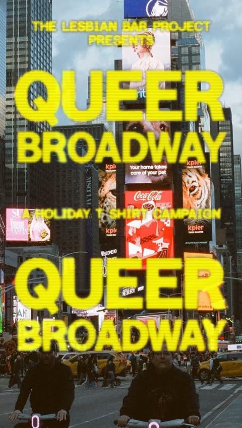 Instagram post by @lesbianbarproject for Bonfire. Caption reads: Introducing: LBP x Queer Broadway

A new holiday....
