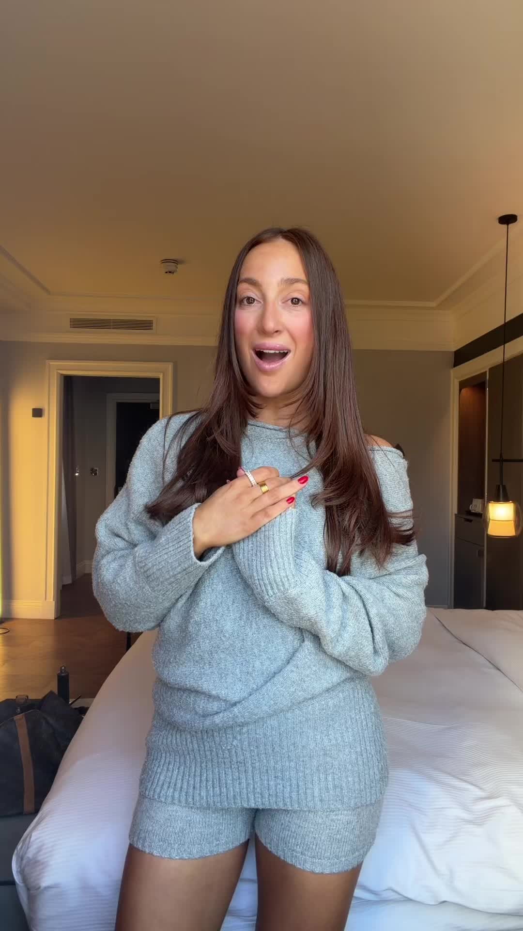 TikTok post by @isabellalearyy for Cider. Caption reads: [...] moves down to London eeekkk Outfit @Cider....