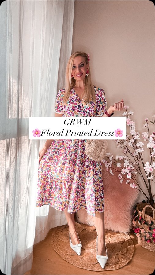 Instagram post by @helenwearsit for LightInTheBox. Caption reads: 🌸GRWM🌸Hoy os enseño un vestido muy ponible de....