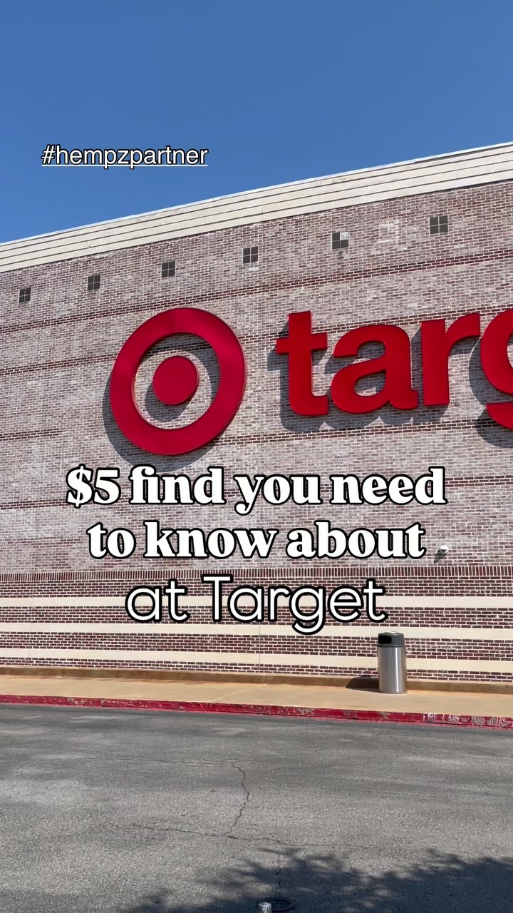 Instagram post by @showermeintarget for Hempz. Caption reads: @hempzofficial $5 mini lotions are now available....