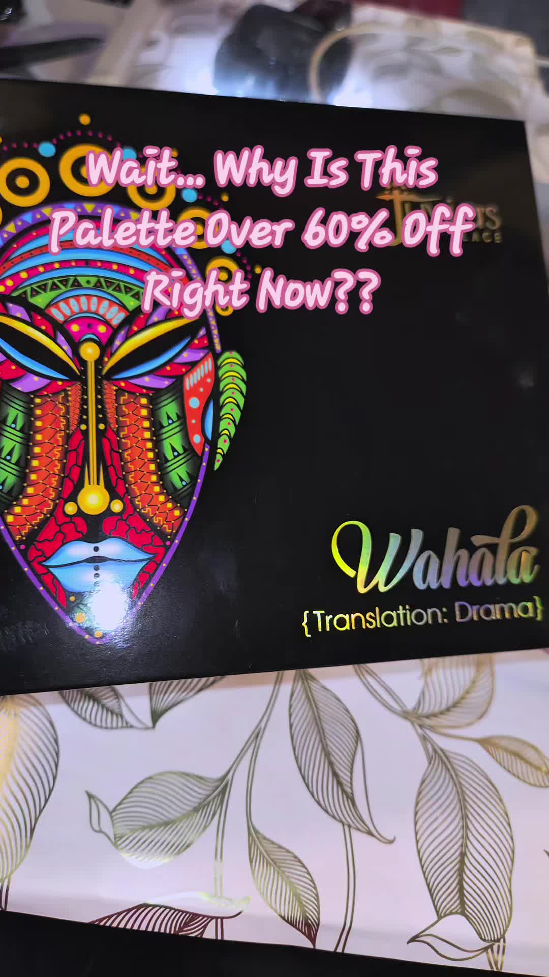 TikTok post by @lubeerocks for Juvia’s Place. Caption reads: [...] is the Wahala palette from Juvia’s Place and....