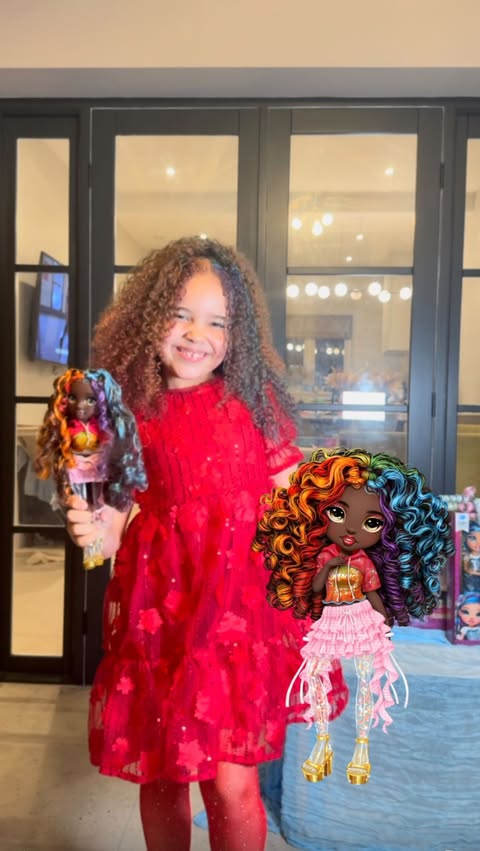 Instagram post by @aliyahxelia for Rainbow High. Caption reads: [...] time! ✨ Aliyah becomes her Rainbow High....