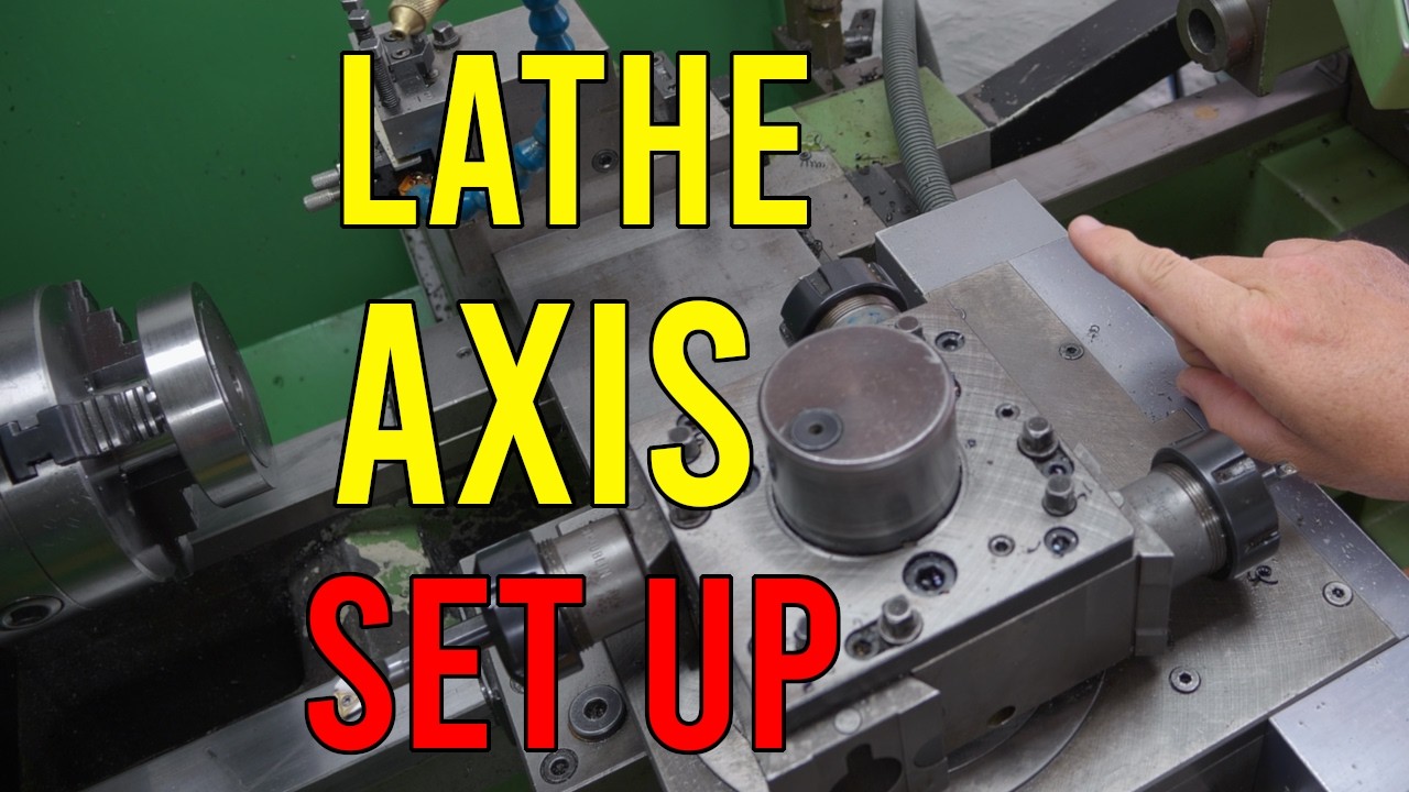 YouTube post by @RotarySMP for Fashion Force Finds. Caption reads: LinuxCNC lathe Axis setup || RotarySMP.