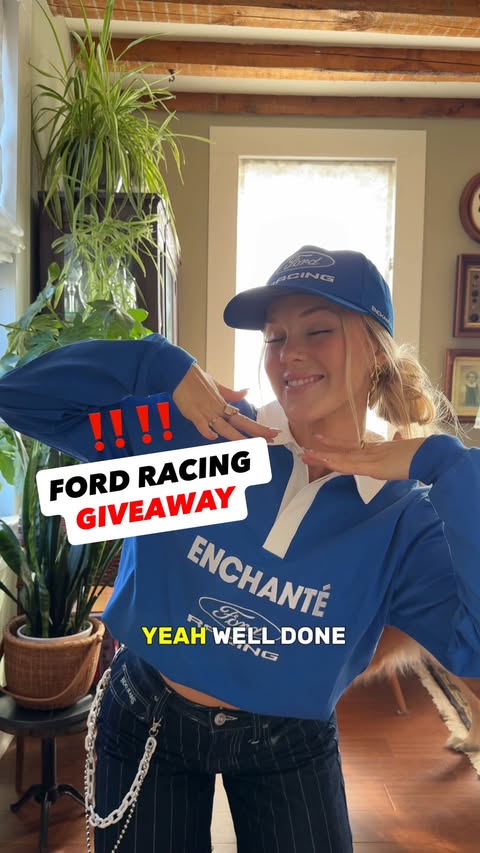 Instagram post by @cerisetaylor for Ford Performance. Caption reads: GIVEAWAY DETAILS ⬇️ @fordracing YOU HAVE 2 DAYS....