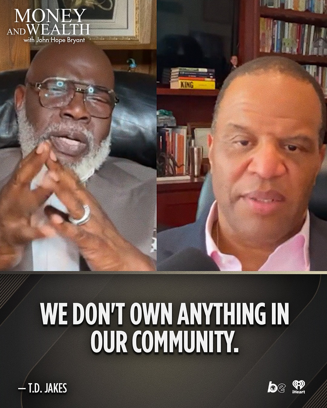 Instagram post by @bishopjakes for iHeartRadio. Caption reads: “You can teach what you know, but you can only....