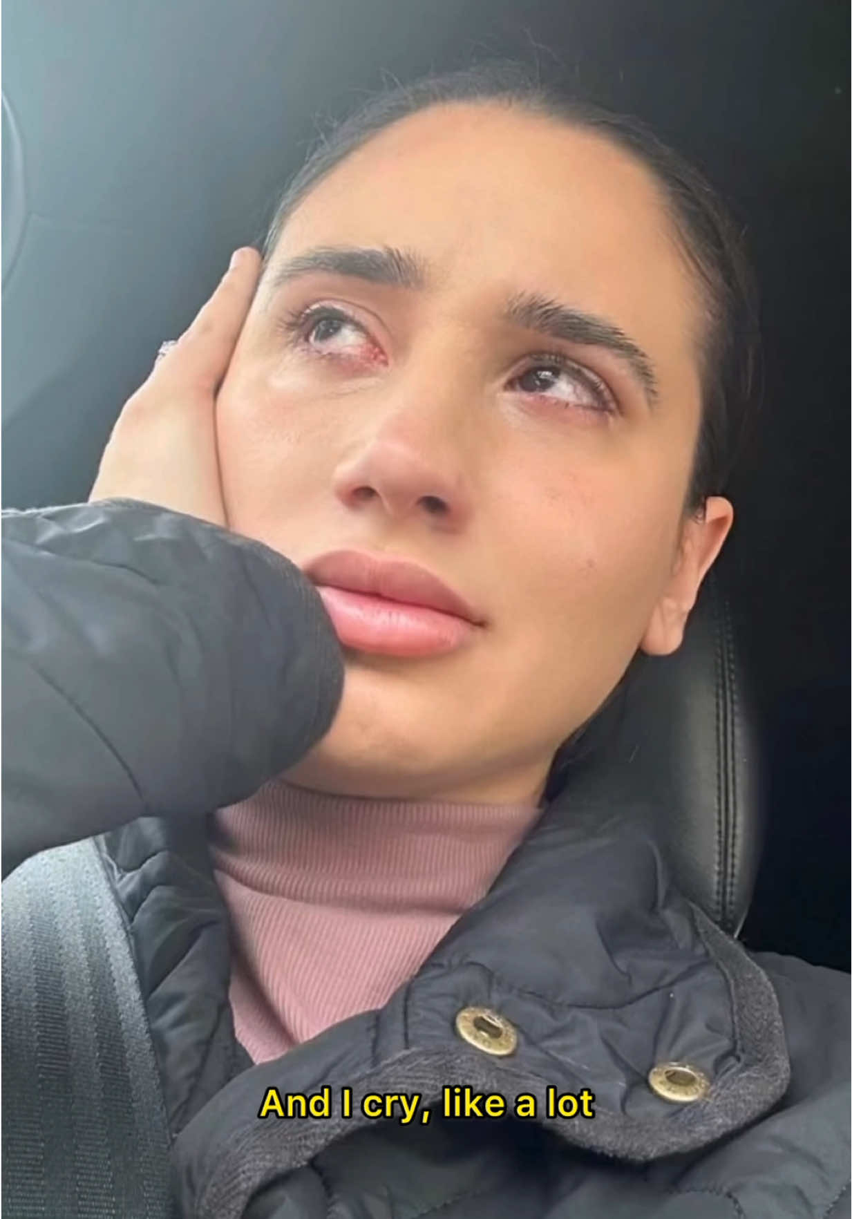 TikTok post by @cee_jae_gee for Calm. Caption reads: Motherhood isn’t calm, it’s spilled snacks,....